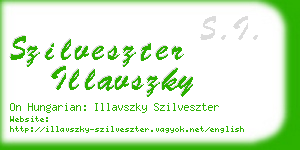 szilveszter illavszky business card